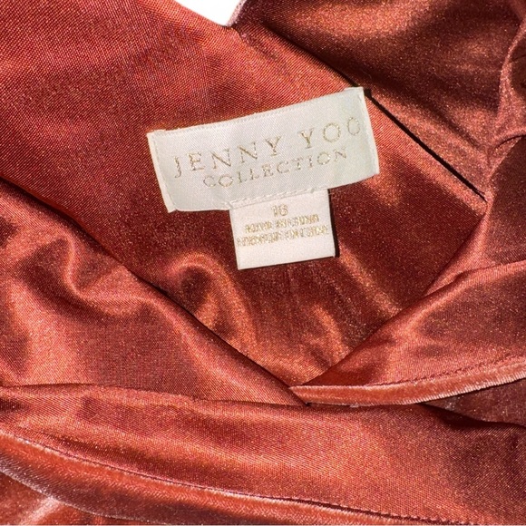 Jenny Yoo Velvet Wrap A-Line Midi Dress - Picture 3 of 9